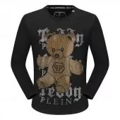 round neck sweaters philipp plein mens designer gold cristal bear
